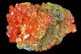 Vibrant Red Vanadinite Crystals with Calcite - Arizona #69213-1